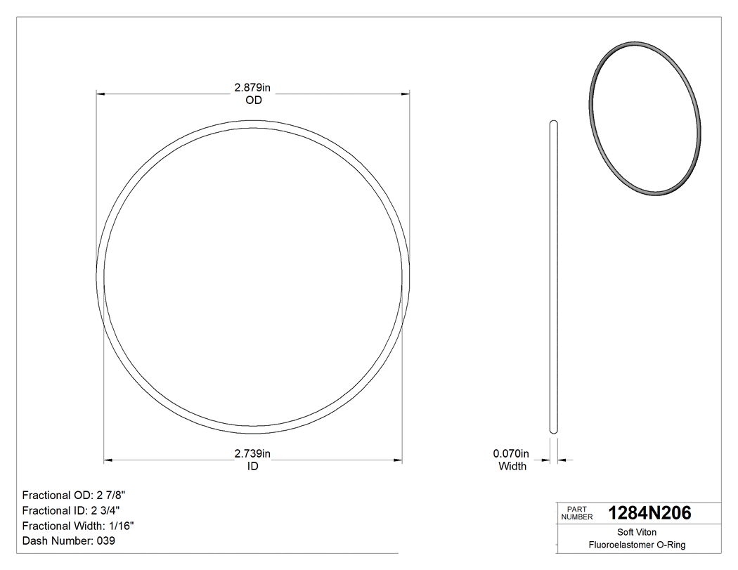 Technical drawing - 1284N206